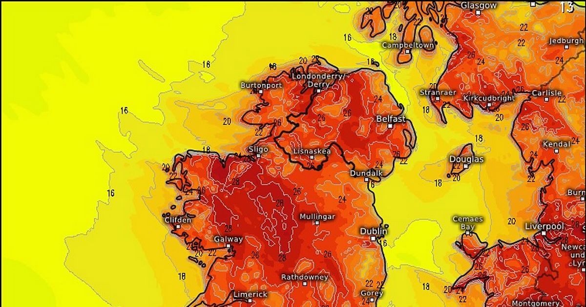 Dublin weather: 30C peaks on sizzling Sunday but Met Eireann sound thunderstorm alarm for eight counties