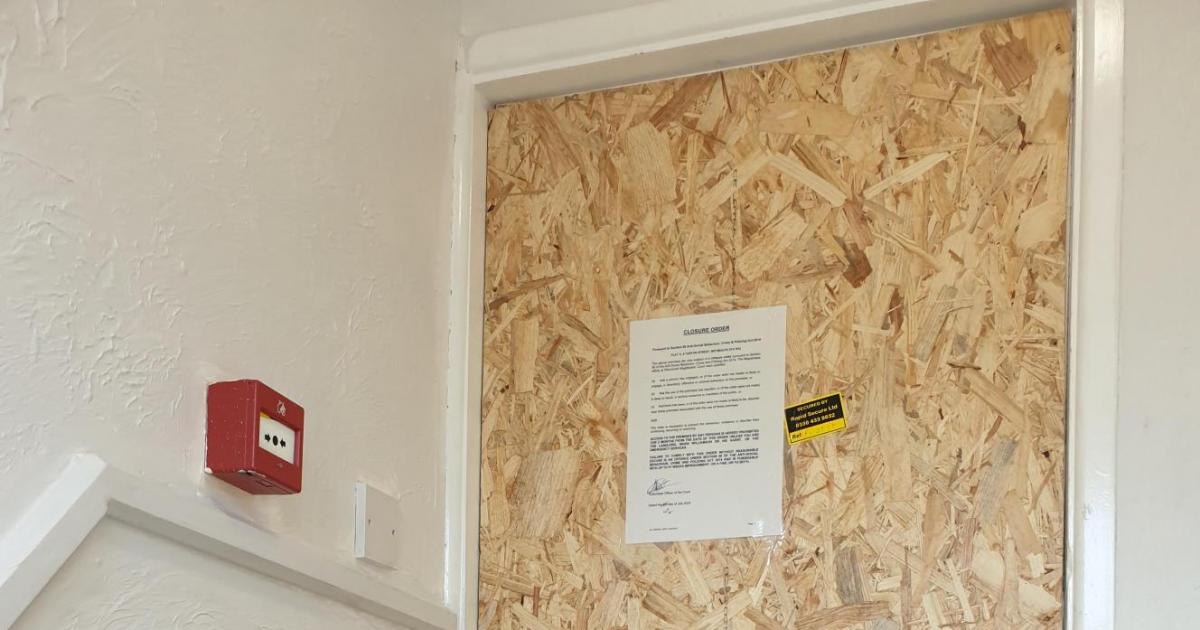 Flat closed down due to 'ongoing criminal activity'