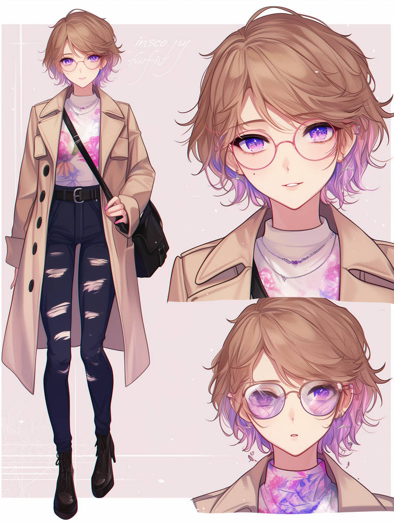 ADOPT: Ran by LovelyAIAdopts on DeviantArt