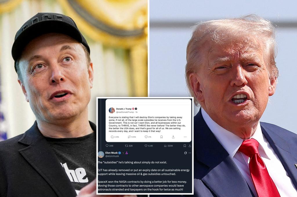 Elon Musk hits back at Trump after president said he didn't want to...