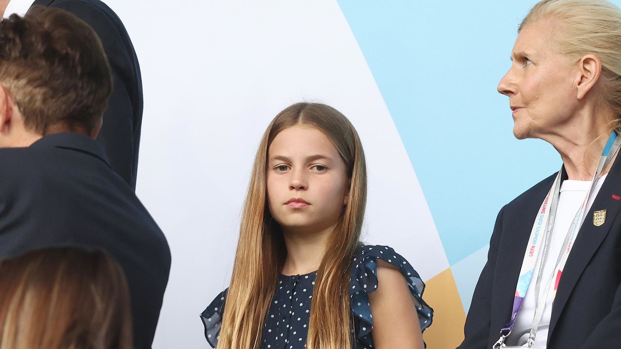 Princess Charlotte is Kate Middleton’s mini-me in an homage to her mother’s signature look at the Euros