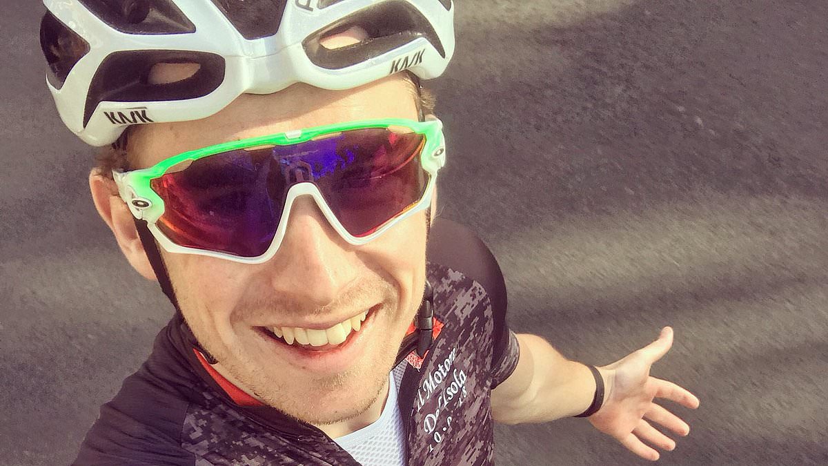 Tour de France hopeful left 'brain damaged' in crash when car passenger opened door into his path sues for £1m claiming accident wrecked his pro-cycling career