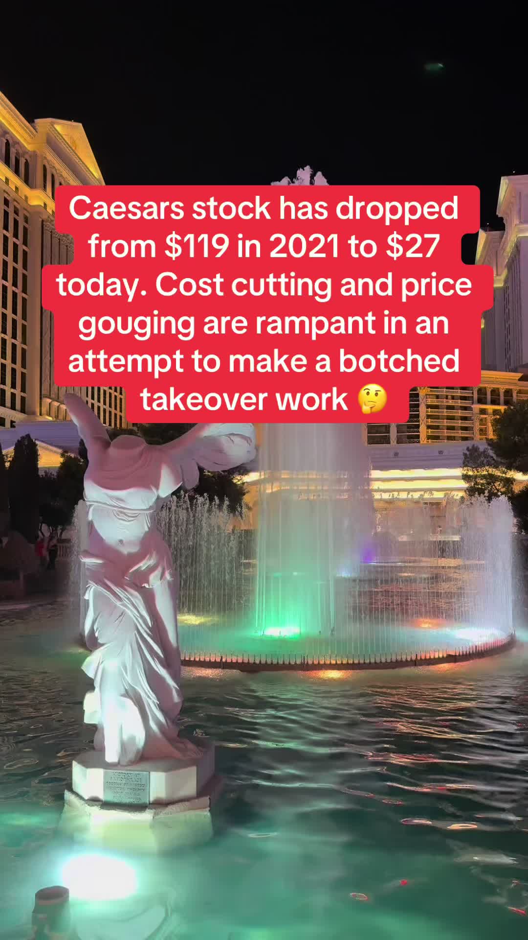 You paid too much for @Caesars Rewards Tom 😮