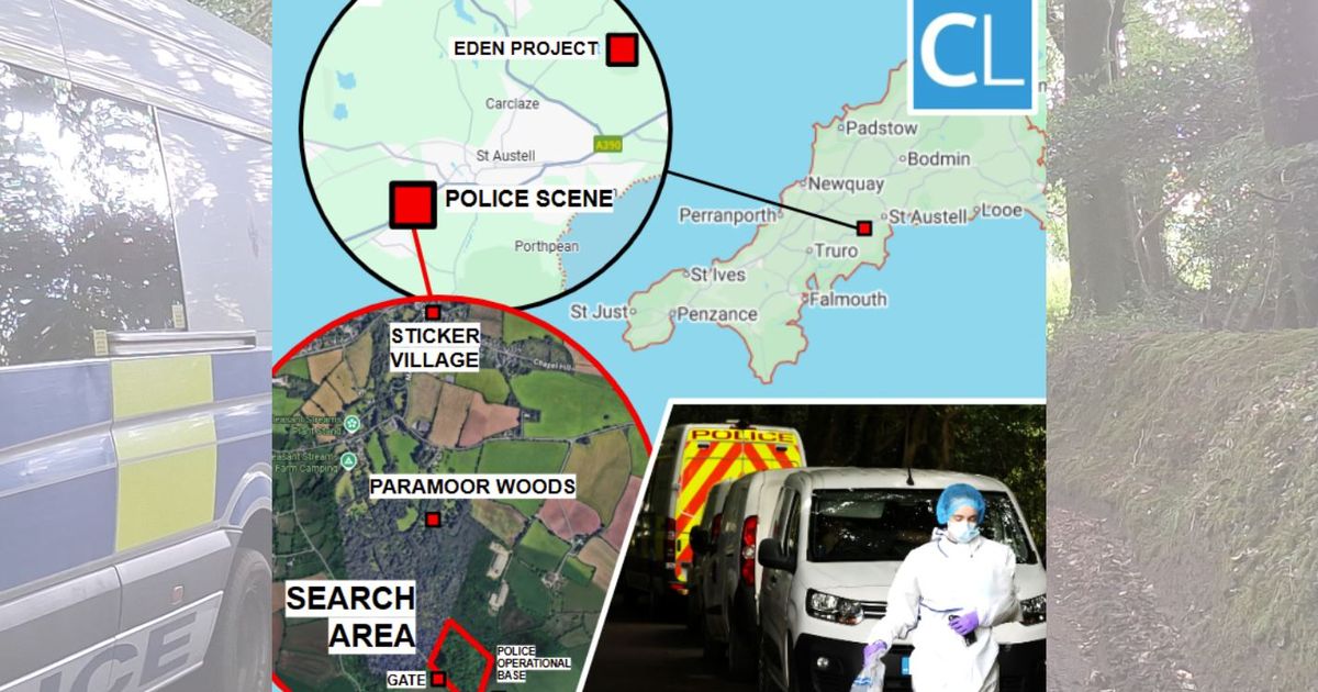 Maps show full details of murder investigation at body in woods site