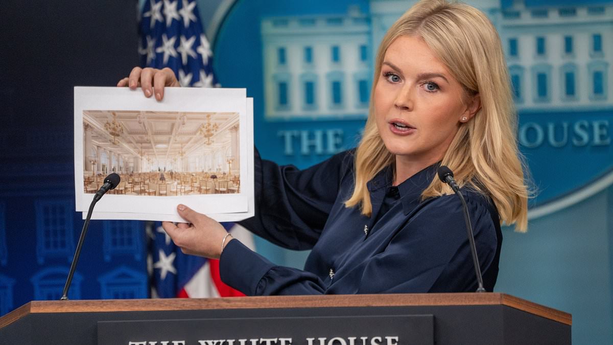 Gov Newsom rips Karoline Leavitt, slamming WH's $200m ballroom plan