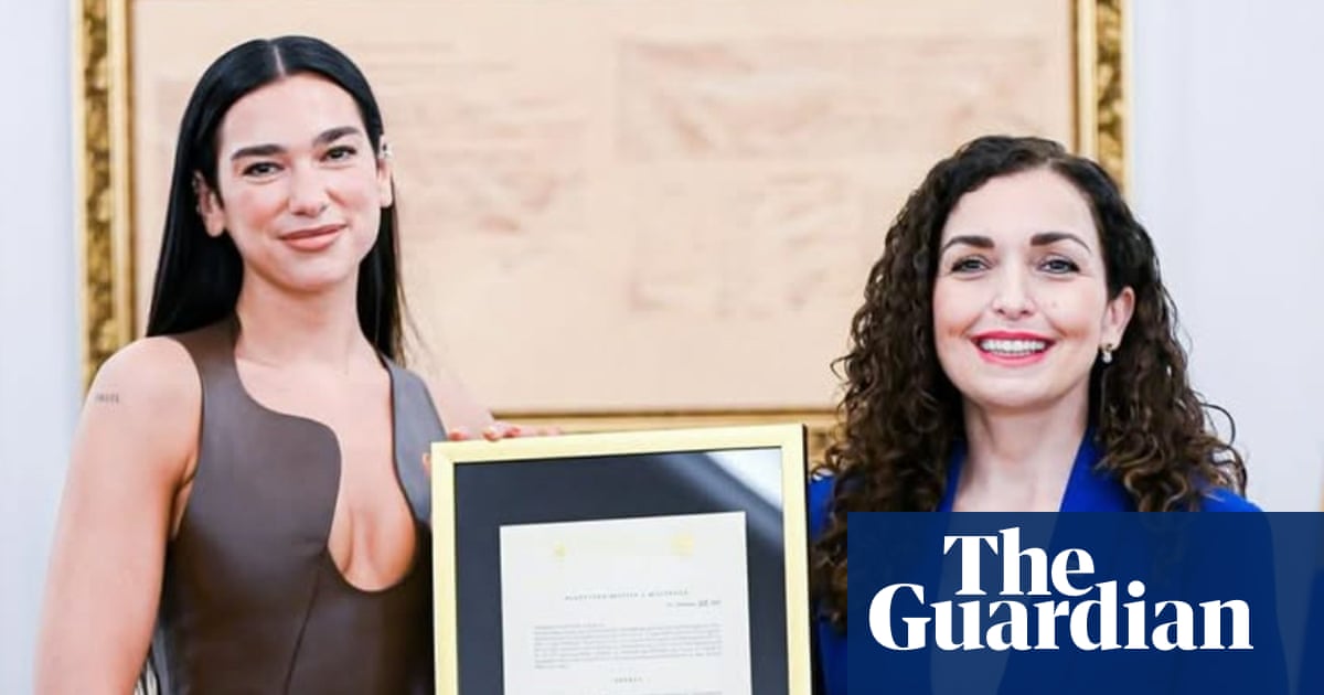 Dua Lipa ‘feeling grateful’ after Kosovan president grants her citizenship