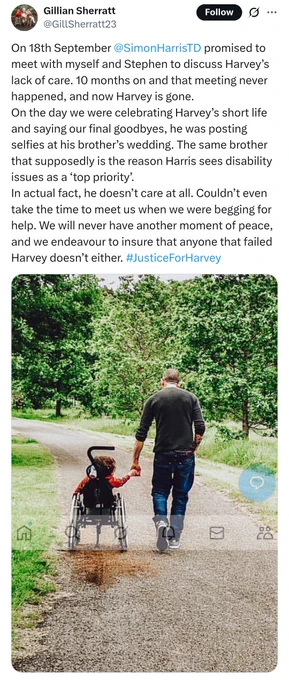 This government is DESPICABLE! Simon Harris you are a DISGRACE! To vote for any candidate that these treacherous, inhumane, thieves of Ireland have carefully hand picked to be of no resistance to them and their elitist ways, will be a grave mistake, Ireland. DON’T DO IT!…