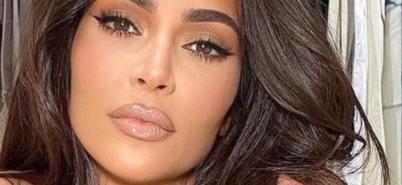 Kim Kardashian Exposing Chest In Sheer Bikini Asked For More