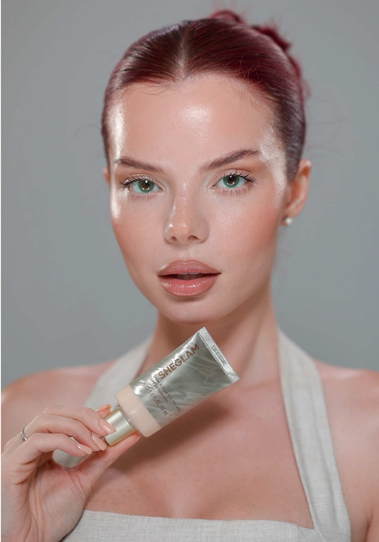 Dewy skin is IN 🌸 @SHEGLAM Dew &amp; Done Skin Tint ✨ shade Fair ✨ #SHEGLAMskintint #SHEGLAMfoundation