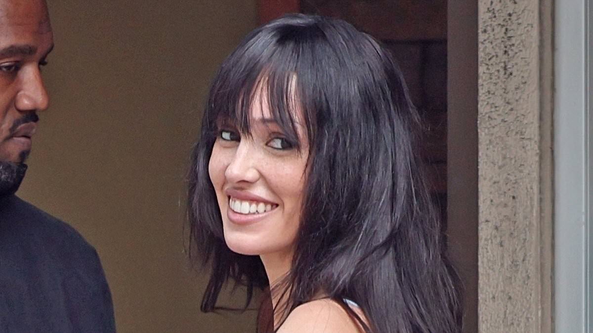 Kanye West's wife Bianca Censori goes without a bra at family diner