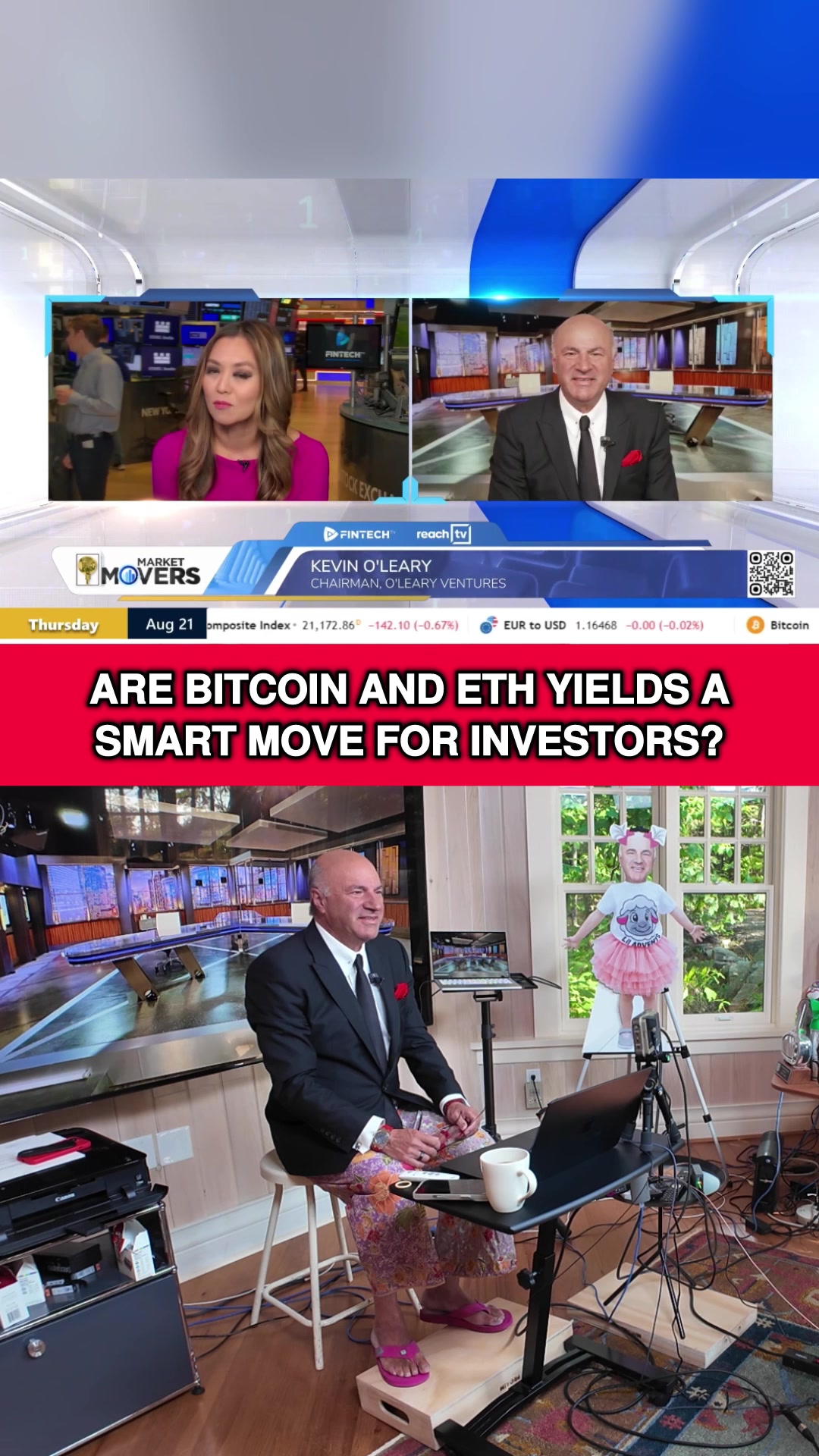 if you actually talk to crypto investors and ask them, &quot;What are your largest holdings,&quot; the granddaddy's always Bitcoin, and then number two, Ethereum. If you take those two positions and you chart them against volatility of the entire crypto market, they capture over 95% of the upside and downside vol. So, you start to ask yourself, why do I own anything else when I can have two core positions and basically capture all of the price volatility in both directions? And if I do own those giant positions, why can't I garner some kind of distribution, some kind of yield, or as I like to call it, some kind of royalty? Within my own shop in the last six months, we've began working on that and it's