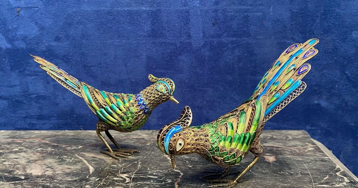 Antiques: Enamel birds and an egg-shaped casket in Bandon