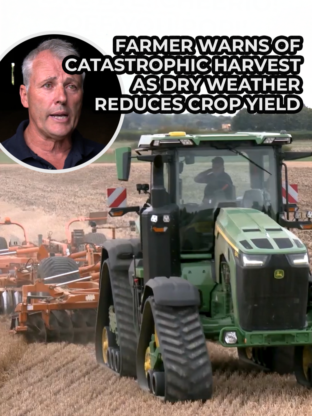 A Lincolnshire farmer has told GB News that this year’s harvest has been “catastrophic” due to the prolonged periods of dry weather. Andrew Ward MBE farms near Leadenham and has not long finished this year’s combining, but when he enters his shed of Spring Barley, he’s met with a troubling sight. Little to no rainfall since spring in many parts of the country has meant arable farmers like him have seen large decreases in their crop yields. In the South East, for example, Winter Barley yields are down almost 20%. GB News' Jack Carson reports. #Farming #Agriculture #FarmLife #GBNews