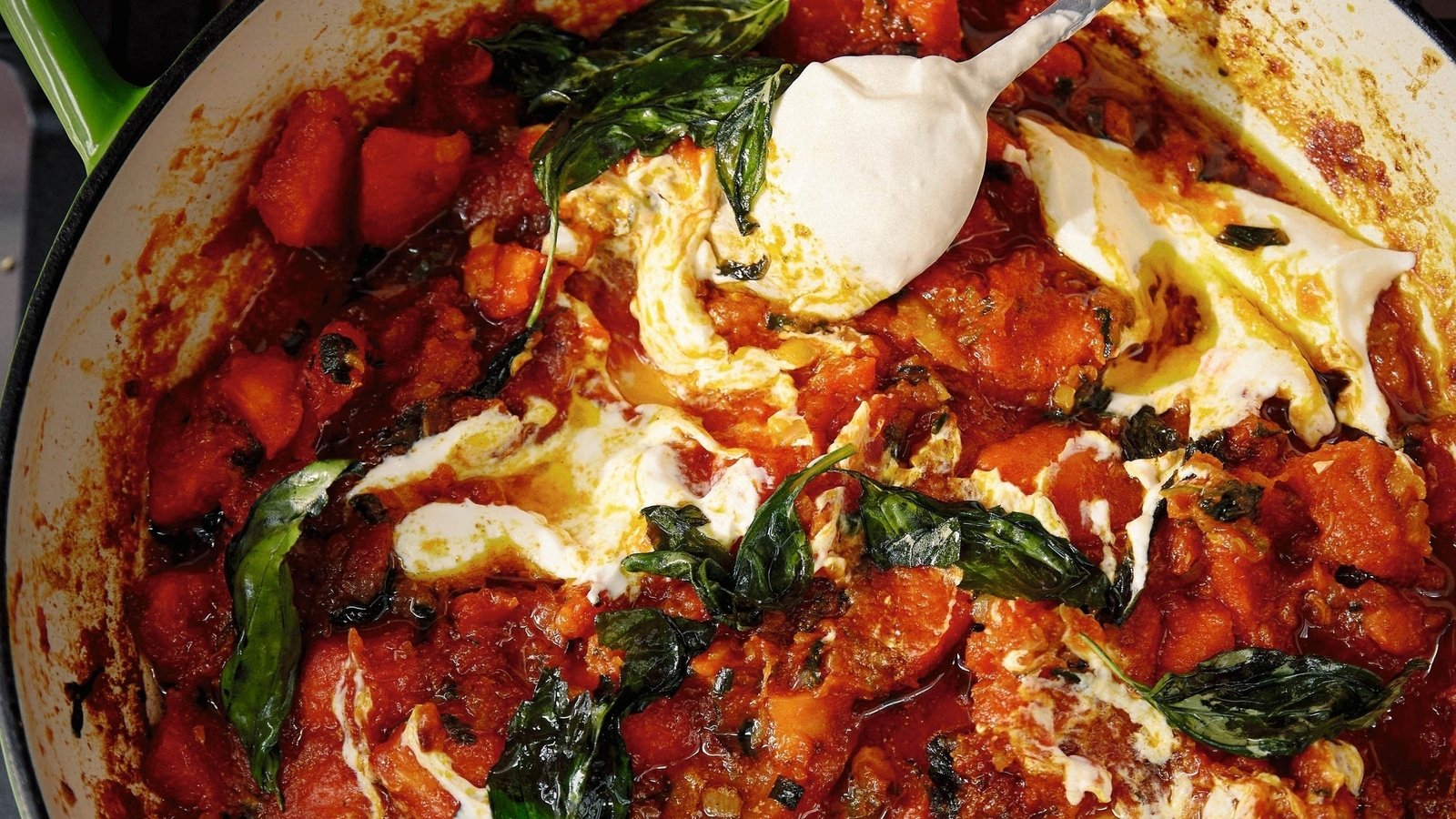 Ixta Belfrage's stir-fried papaya with basil