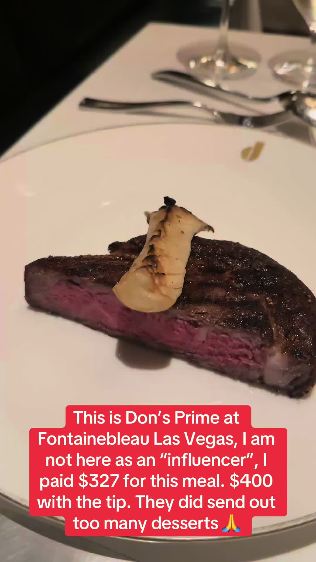 Don’s Prime @Fontainebleau Las Vegas wow 😁
