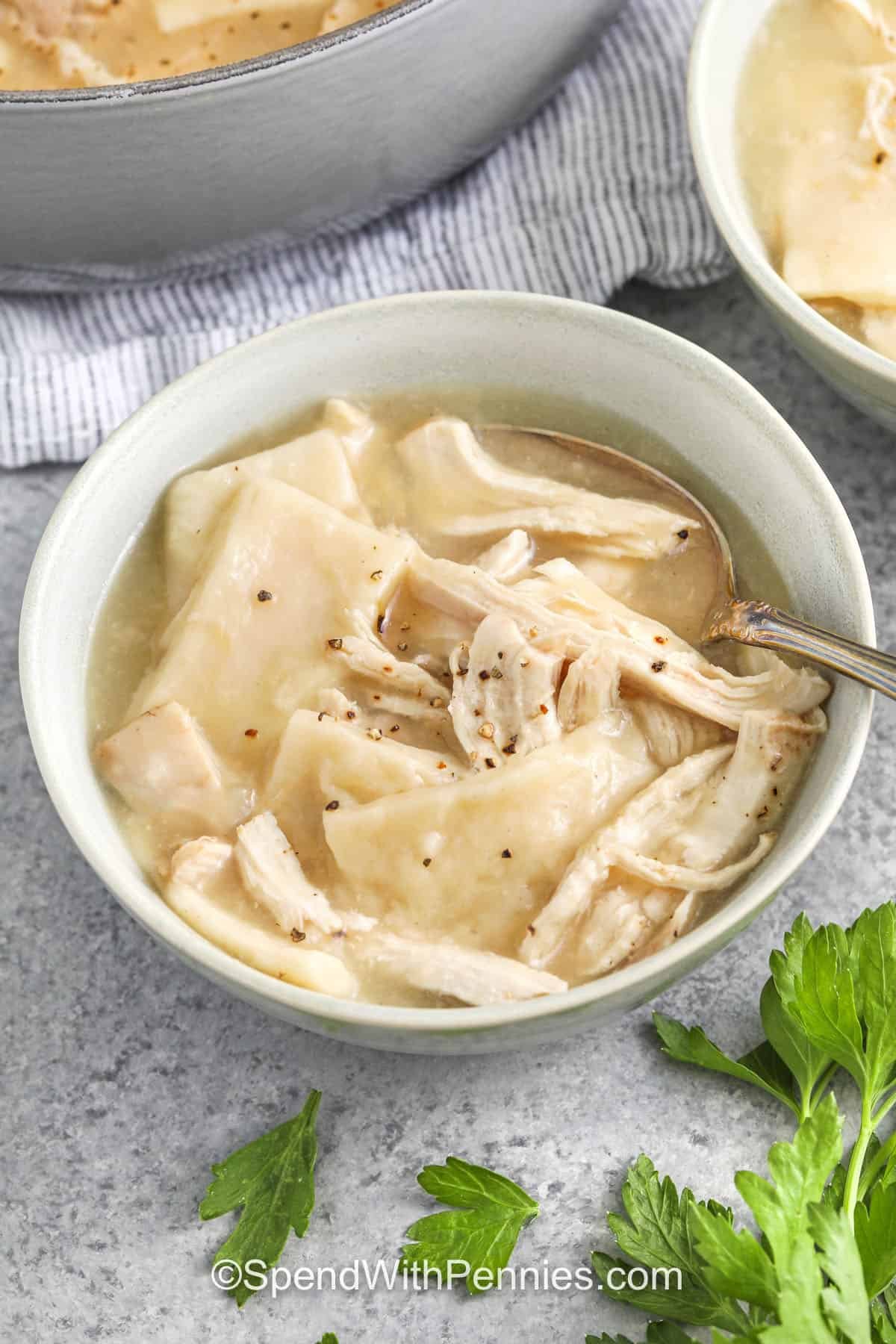 Hearty Chicken and Dumplings From Scratch