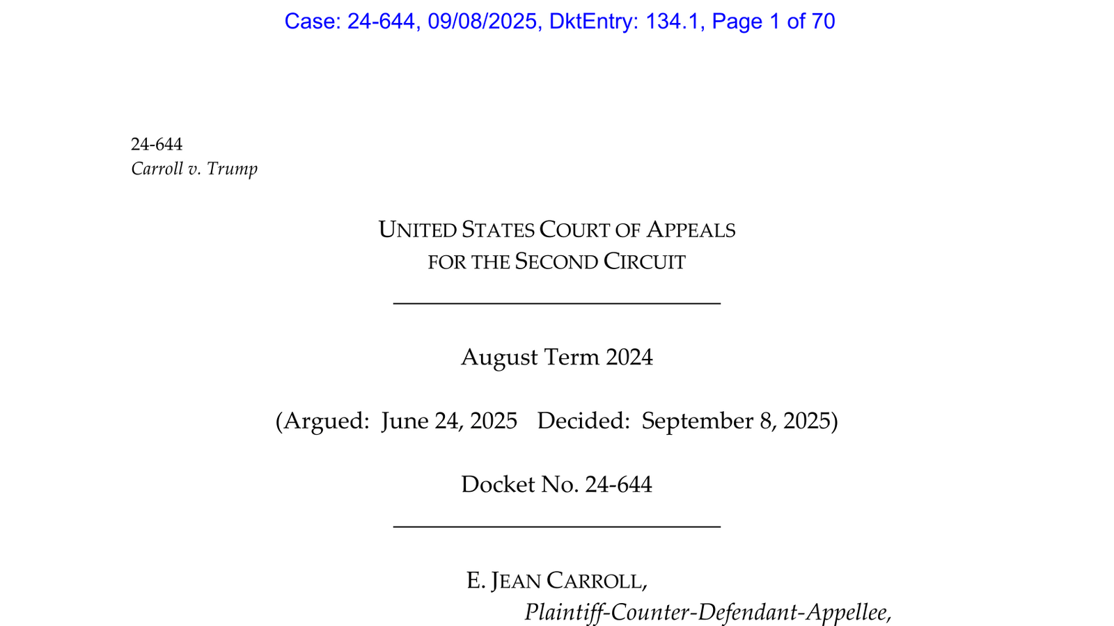 Read the Ruling on the Judgment Against Trump in the E. Jean Carroll Case