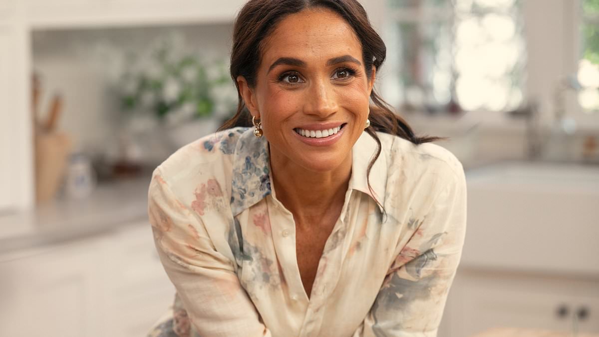 Meghan Markle teases 'ways to bring a touch of sweetness' and 'chase a spark of joy' in new promo as she stays at home amid Harry's pseudo royal tour
