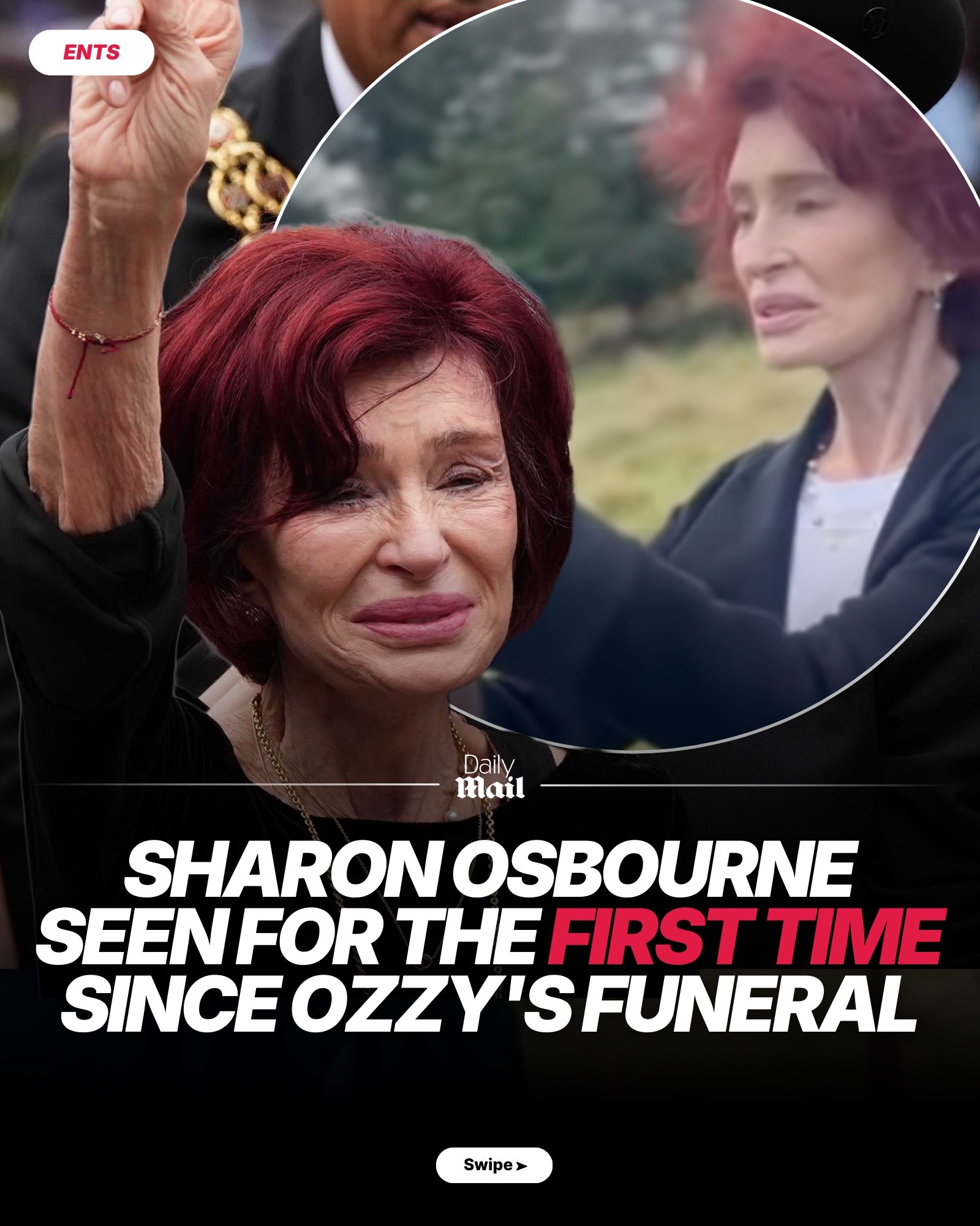 Sharon Osbourne was seen for the first time since her husband Ozzy's funeral on Thursday, 11th September, as her daughter Kelly discussed their new shared passion for falconry. The mother-daughter duo have been spending some time together in Cornwall, which Kelly, 40, had said 'put a smile back on mum's face.' Black Sabbath frontman Ozzy passed away on July 22 at age 76, and was laid to rest the following week on the grounds of his mansion in Buckinghamshire. Kelly shared the update as she visited Cornwall Falconry in Bugle near St Austell with her mum. Kelly captioned: 'Today I introduced my mum to falconry and she loved it! Thank you for putting a smile on my mum’s face too!'