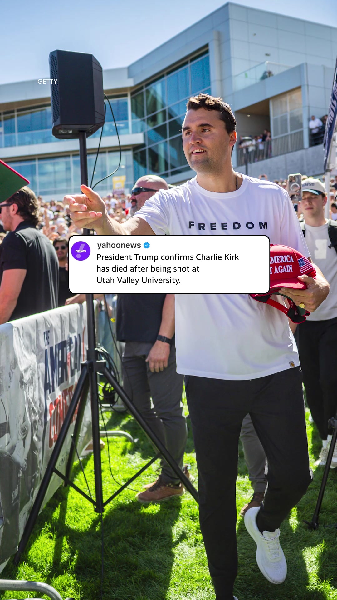 President Donald Trump announced on Truth Social that Charlie Kirk, 31, has died after a shooting at Utah Valley University. The Turning Point USA co-founder was a leading conservative activist. #news #charliekirk #TurningPointsUSA #trump
