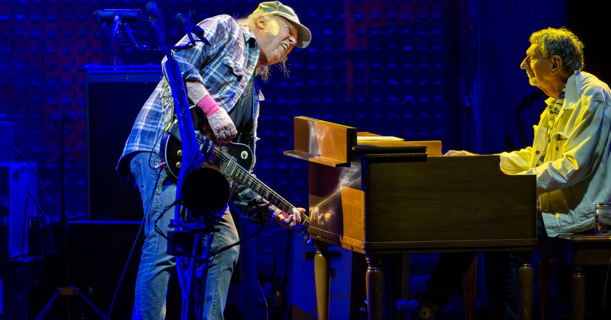 Neil Young brings his hits — and his worries — to the Hollywood Bowl