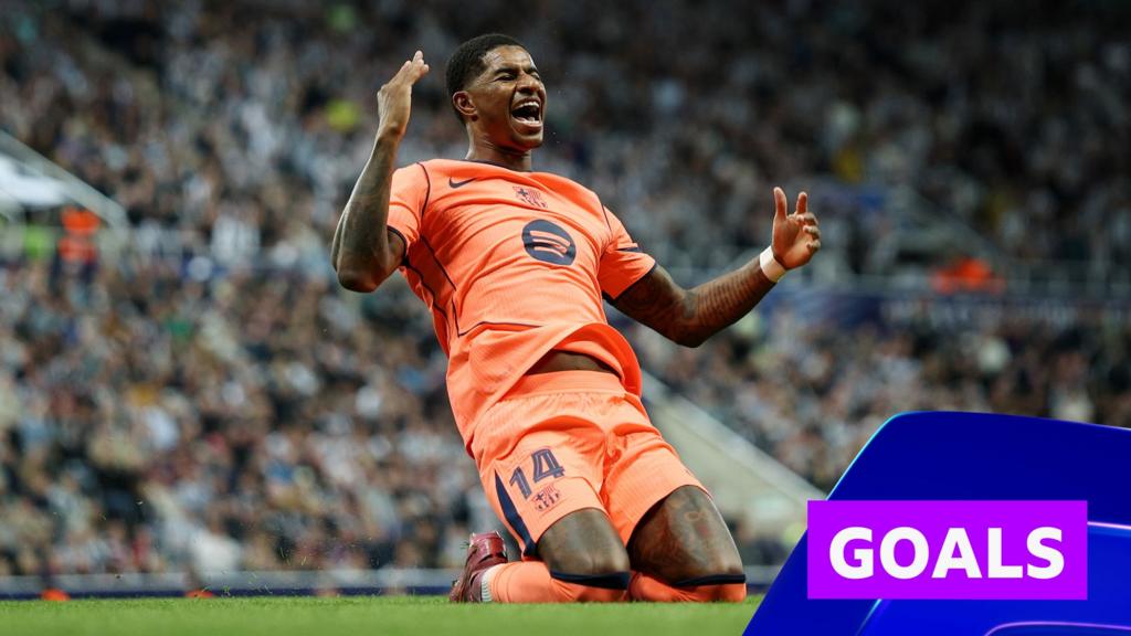 Rashford scores brilliant double to guide Barcelona past Newcastle