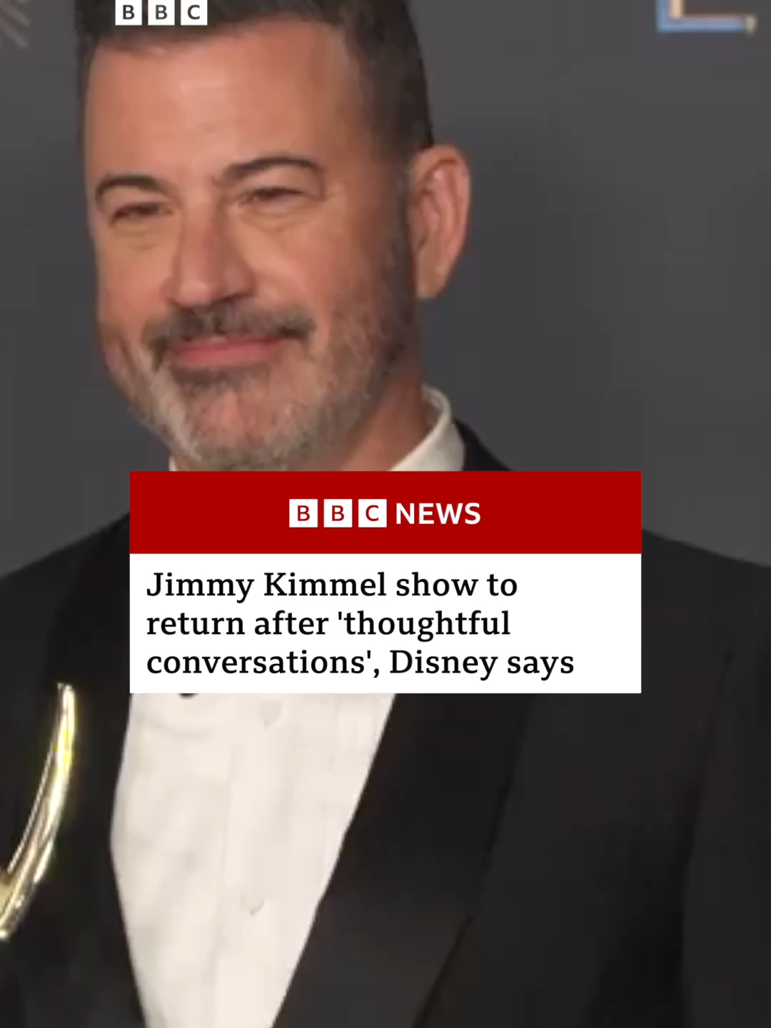 The US comedian will return to his late-night talk show on Tuesday after he was suspended for what Disney called "ill-timed and thus insensitive" comments. #JimmyKimmel #LateNightShow #JimmyKimmelLive #TV #US #DonaldTrump #ABC #Disney #CharlieKirk #BBCNews