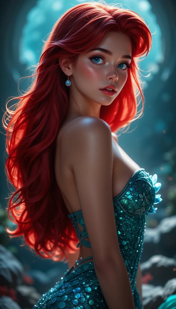 Ariel 🧜‍♀️🧜‍♀️ ~ Art by Zenshur ~ #anime #ariel #arielvibes #fantasyart #aiartwork #beautiful  Tap for full picture 👇