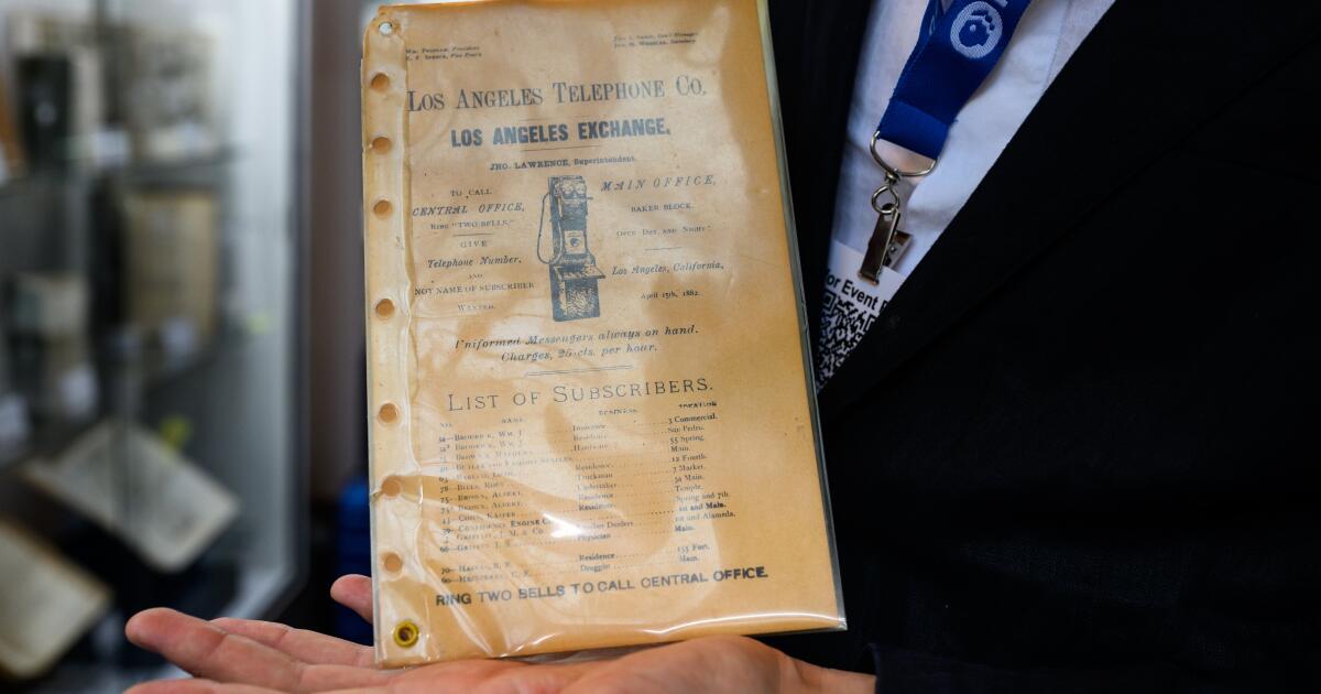 8 fascinating collectibles spotted at a rare books fest, including an 1882 L.A. phonebook