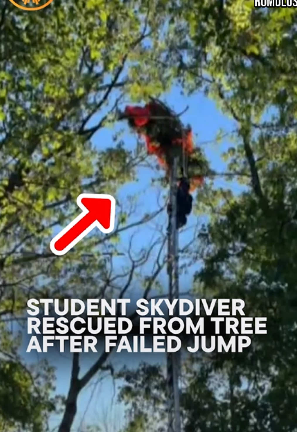 A student skydiver was rescued from a tree near Nashville after a skydive went tragically wrong. His instructor fell without a parachute and was later found dead, while the student survived using an emergency chute that left him stranded for hours. #skydive #news #nashville