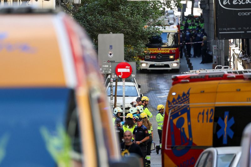 Four dead as six-storey building collapses in central Madrid