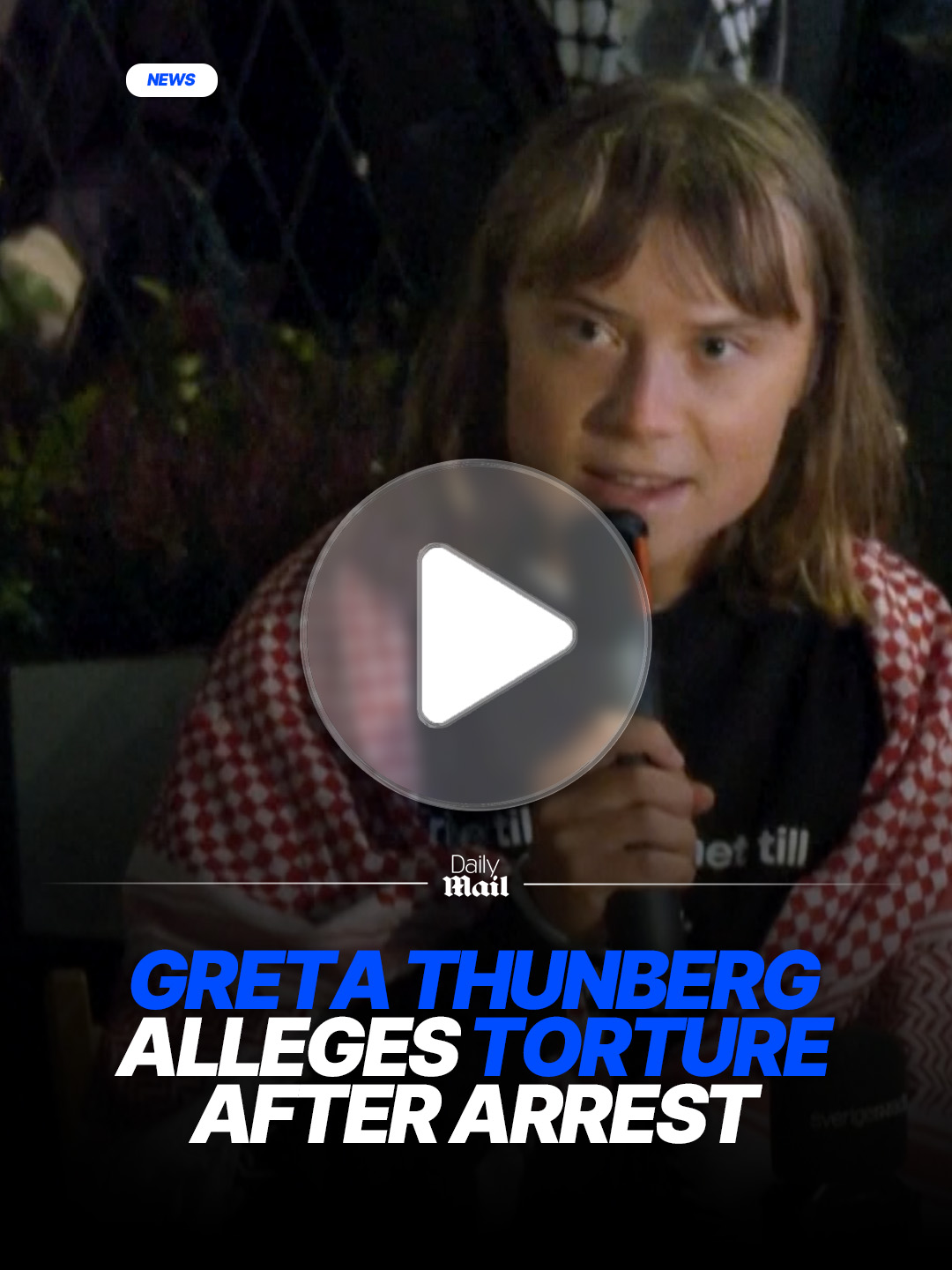 Swedish activist Greta Thunberg alleged on October 7 that she and other members of the Gaza flotilla were subjected to torture while held in an Israeli prison. Speaking at a news conference in Stockholm, Thunberg claimed that she and others were 'kidnapped and tortured' by the Israeli military. 🎥 Reuters #news #war #peace #protest #world