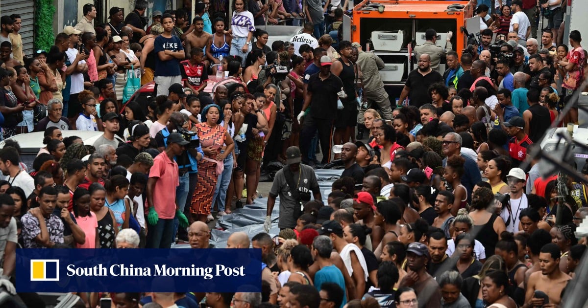 Protests erupt after Rio’s deadliest raid against drug gangs leaves 119 dead
