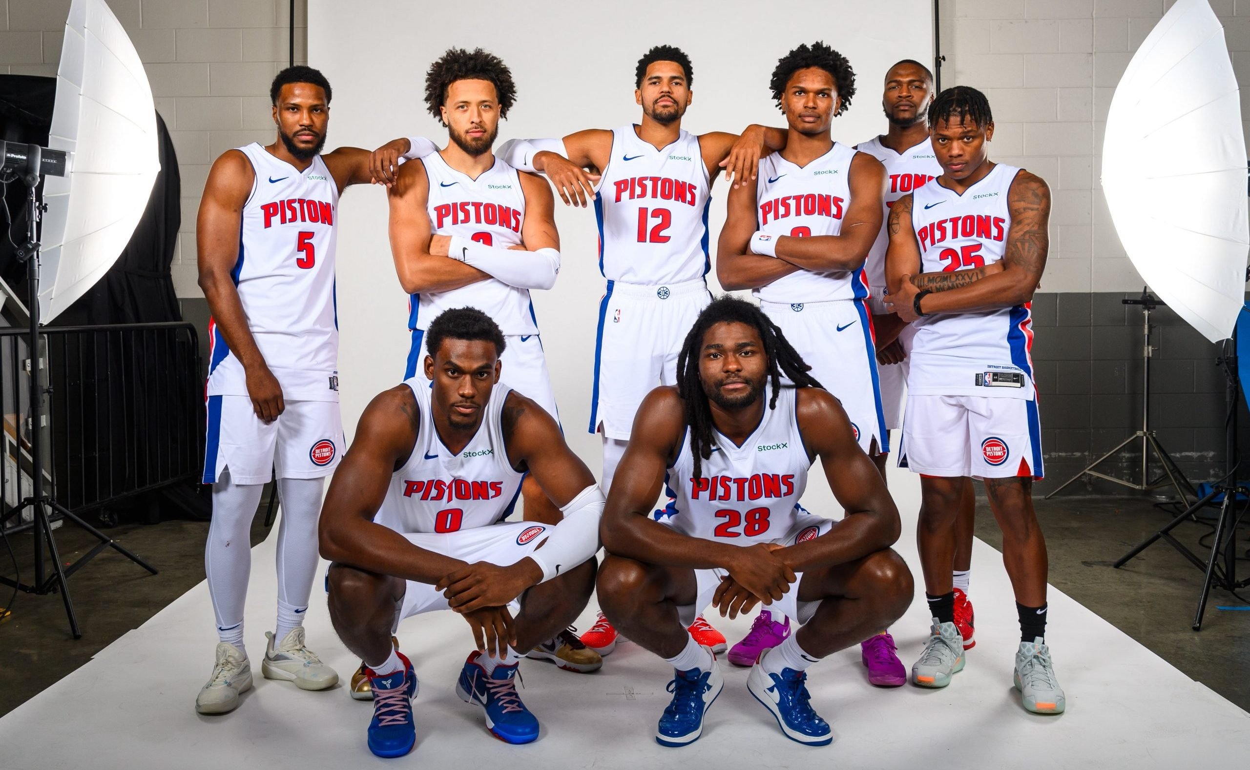 Pistons secure young core with option pickups