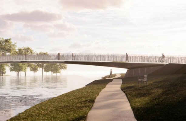 Work has begun on a new pedestrian bridge over the River Liffey - here's what it will look like