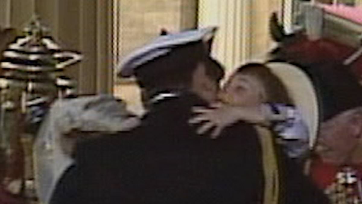 Moment William jumps into Andrew's arms shows how close they once were