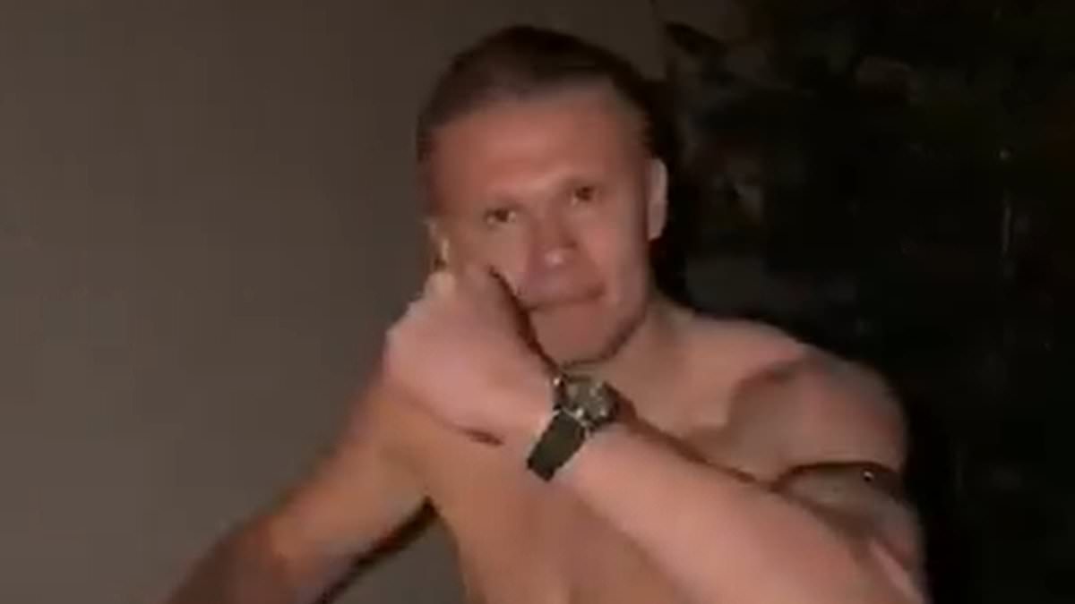 Haaland grimaces as he plunges into ice bath in EIGHT DEGREES