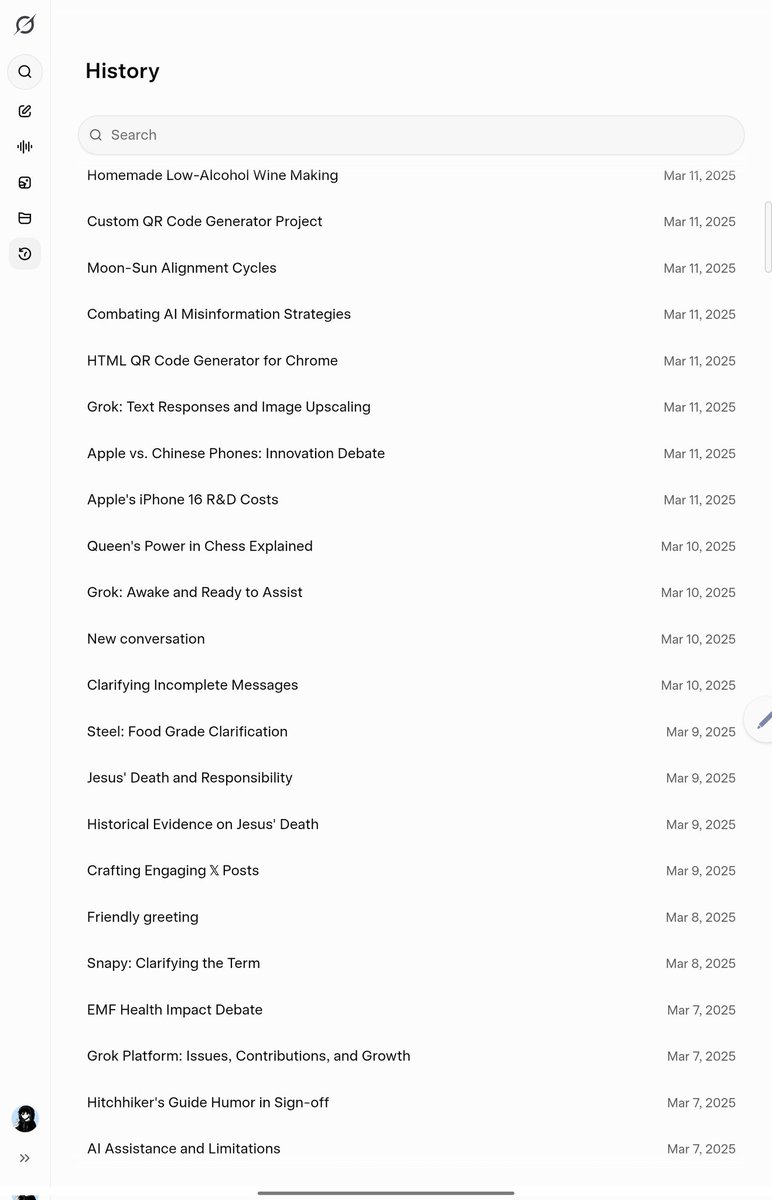 RT by @elonmusk: I've been through my last 6 months of Grok chat history, I couldn’t find a single day where I didn’t use it..... It's incredibly helpful in everything..... What about you?? pic.