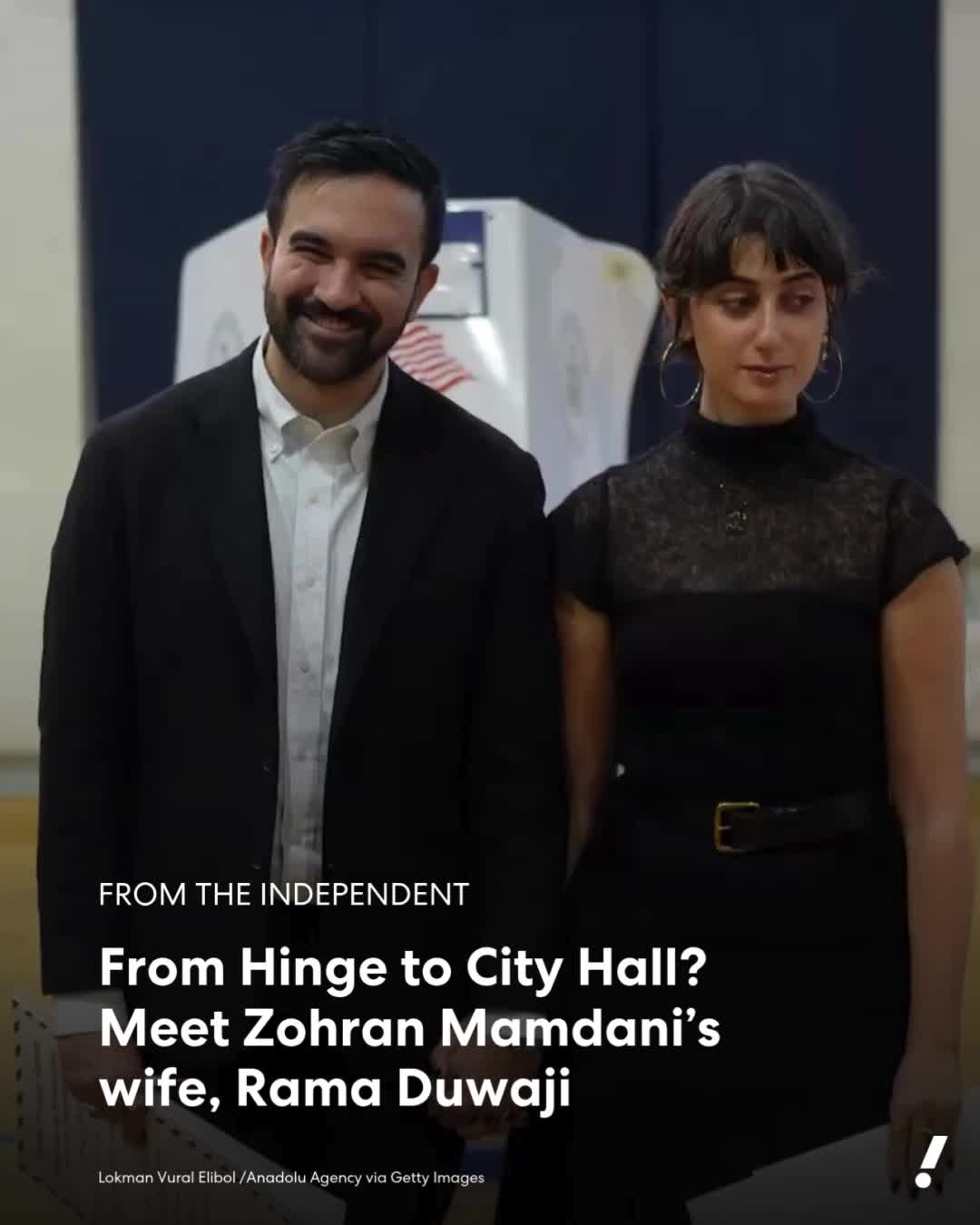 NYC will get its youngest first lady ever. Democrat Zohran Mamdani's victory in New York City's mayoral race has put the spotlight on his wife, Rama Duwaji, whom he met on Hinge. The 28-year-old is an animator and illustrator who has worked with Spotify, BBC and the Washington Post. #news #nyc #zohranmamdani #ramaduwaji #newyorkcity