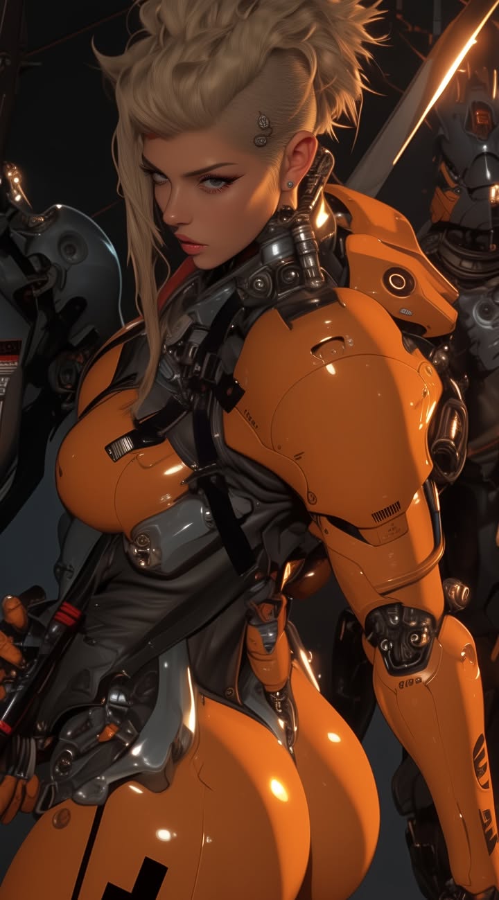 Valkyries of Elysion Series_No 4  #cyberpunk #AIPunkStudio #Scifi #Cyborg #Aimedia #DigitalArt #aishorts #Futuristic #AI...