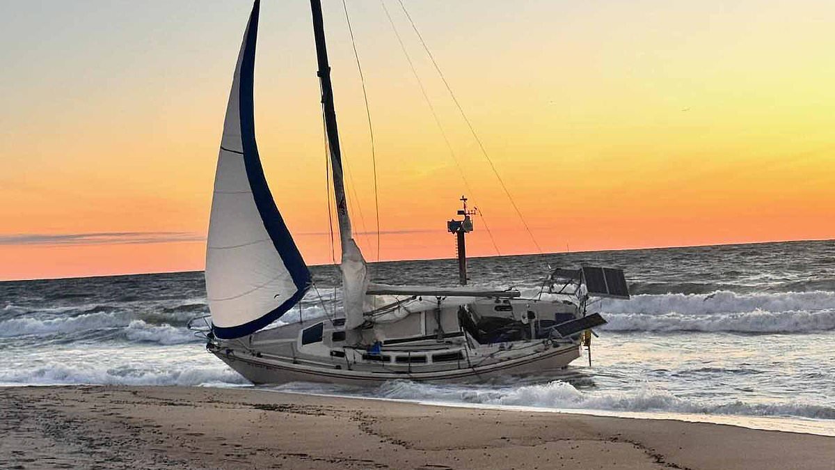 Captain became an instant celebrity when his yacht washed up on an exclusive beach... now he's vanished as his dark past emerges