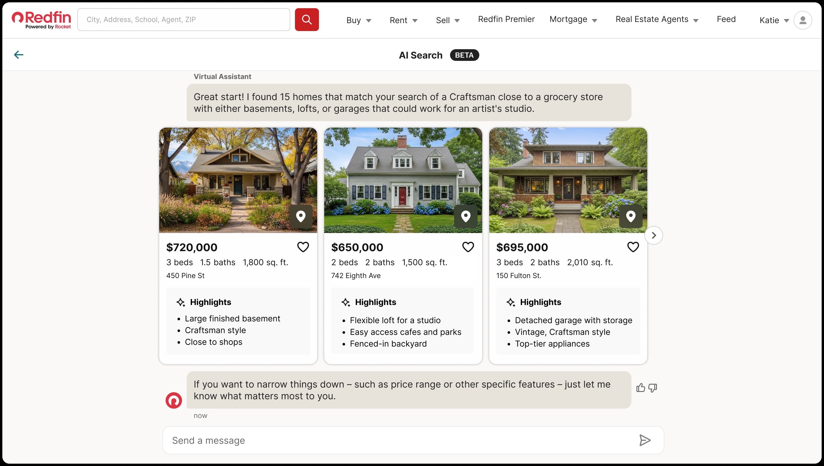 Redfin partners with Sierra on new AI-powered conversational search for homebuyers