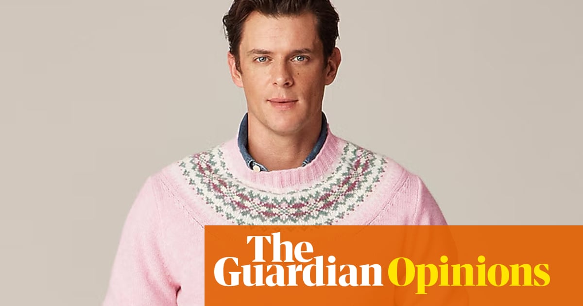 Maga is in meltdown over a preppy pink sweater for men. So, what exactly is the problem? | Ellie Violet Bramley