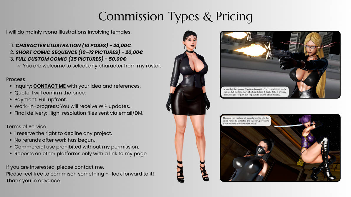 Commission Types by GreenMushroom2 on DeviantArt