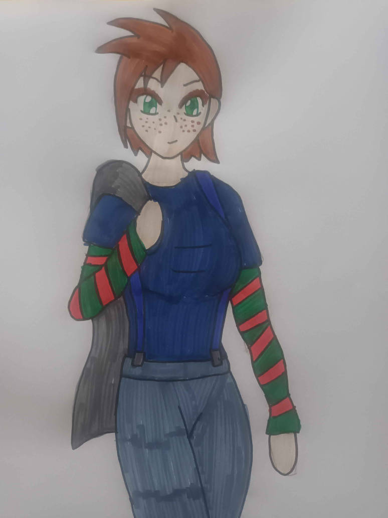 Binnie (OC) minimally getting into the spirit by ImaPlayThis on DeviantArt