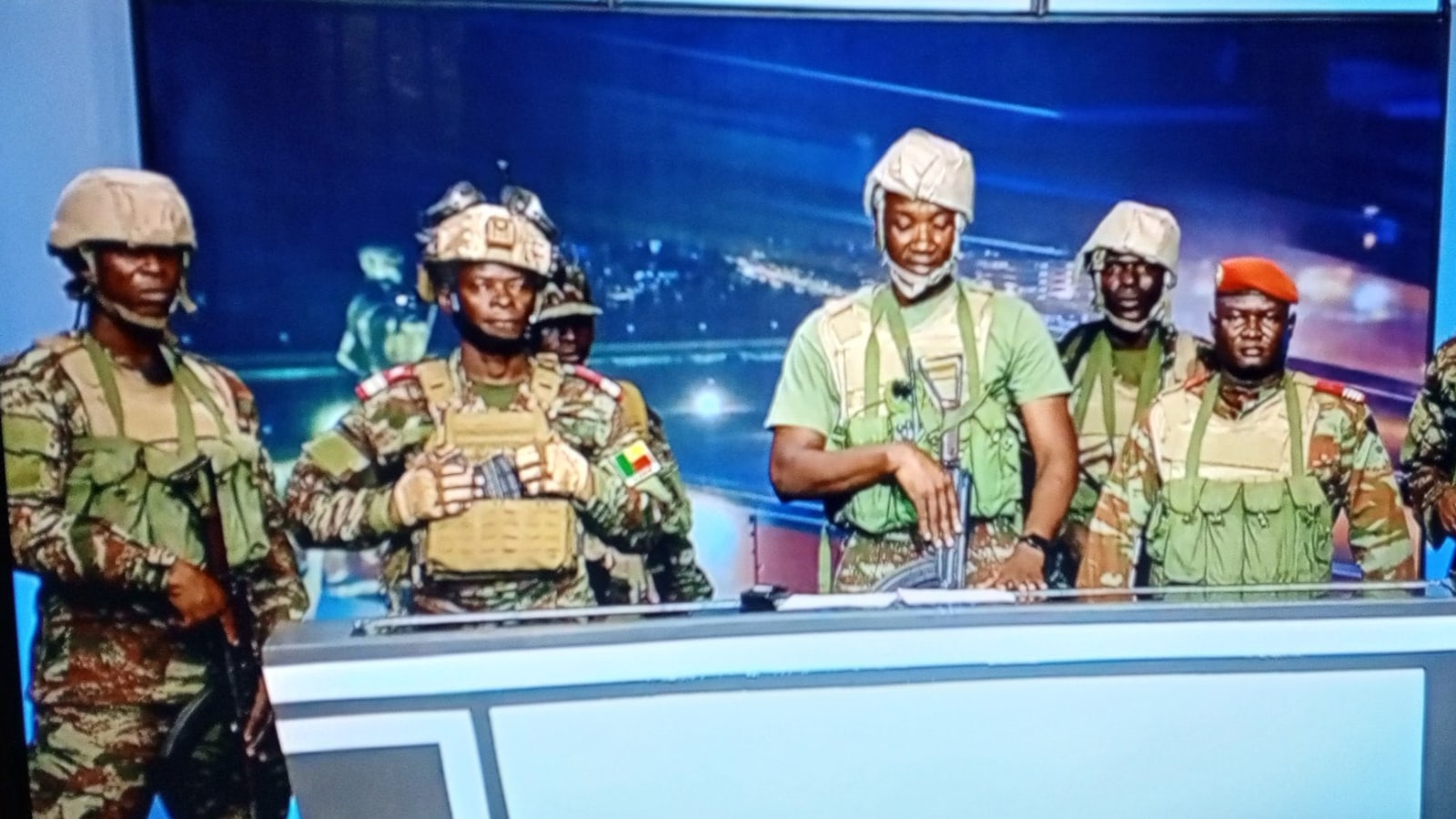 Video: Benin Army takes over state TV, Lieutenant declares himself president