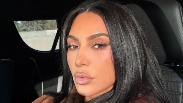 Kim Kardashian’s Sheer Bra Is Max Cheeky in Slinky Dress Photos