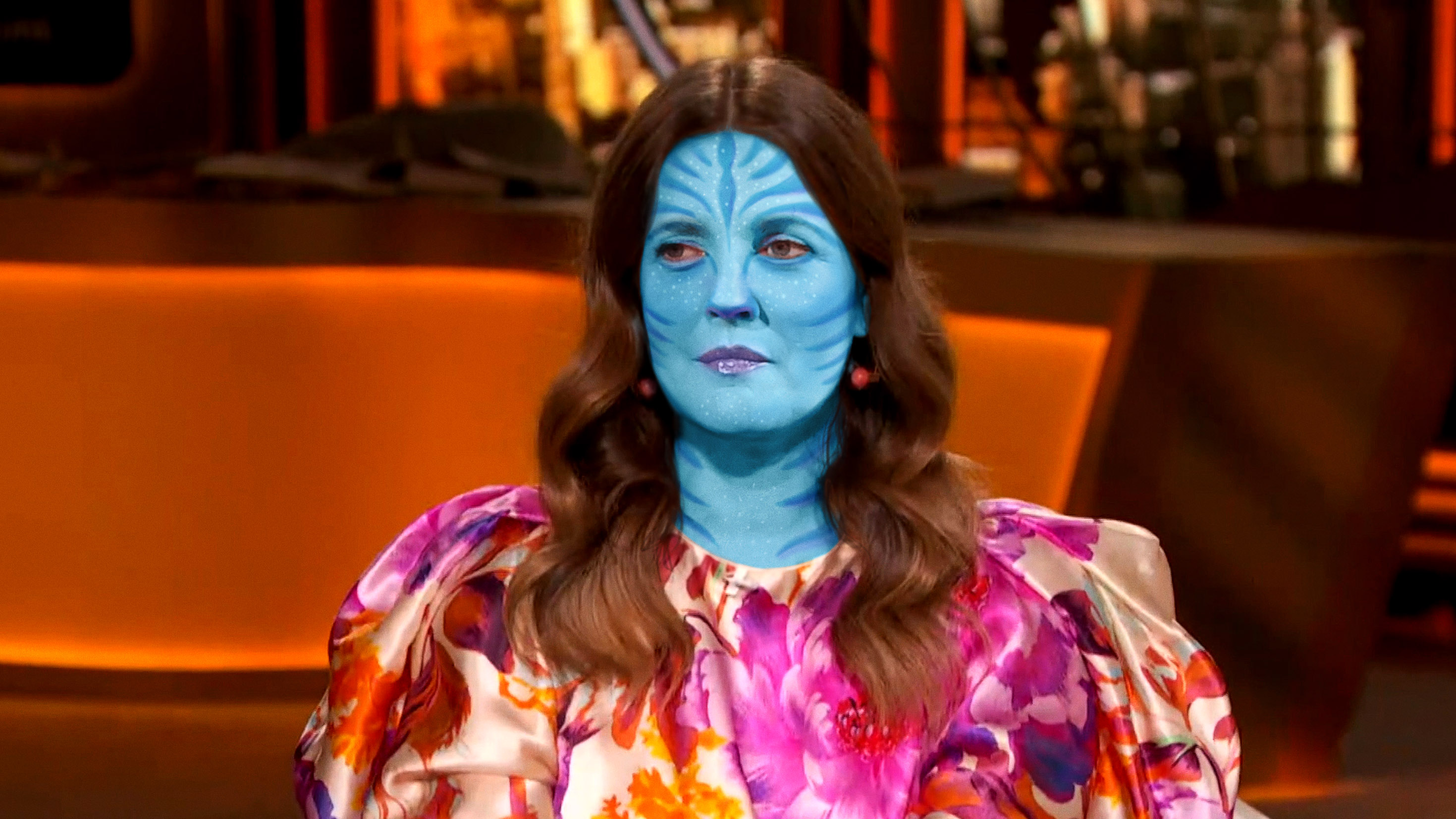 Blue Drew Barrymore Could’ve Sworn She Saw James Cameron On Schedule