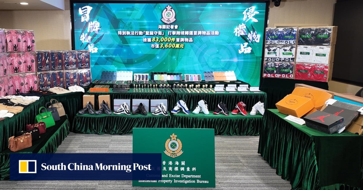 Hong Kong customs seizes counterfeit goods worth HK$36 million in crackdown