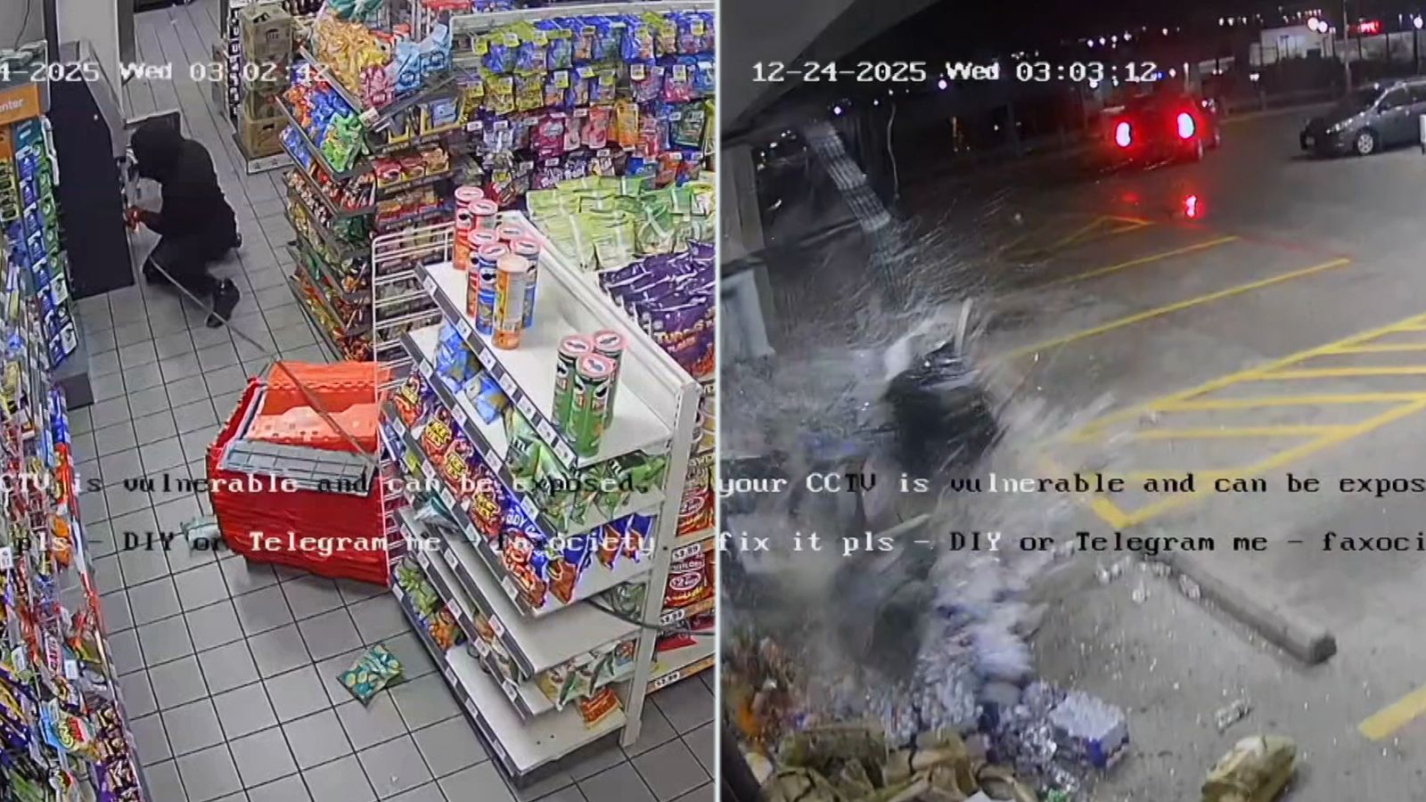 Robbers rip ATM from inside Texas store